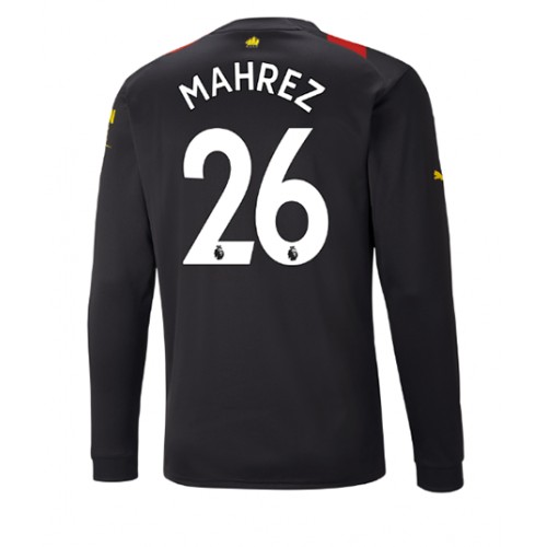 Manchester City Riyad Mahrez #26 Bortedrakt 2022-23 Langermet Manchester City Riyad Mahrez #26 Bortedrakt 2022-23 Langermet